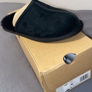 Black UGG slippers